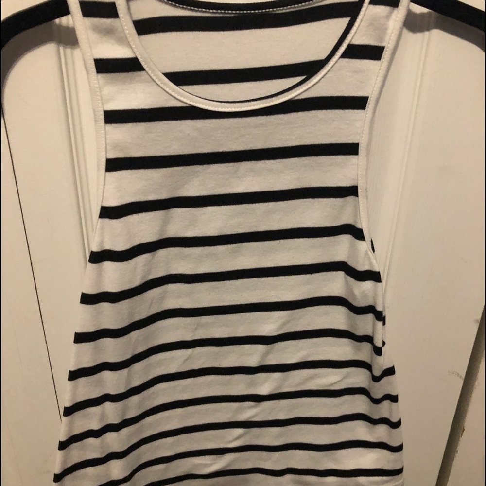 Black and white tank